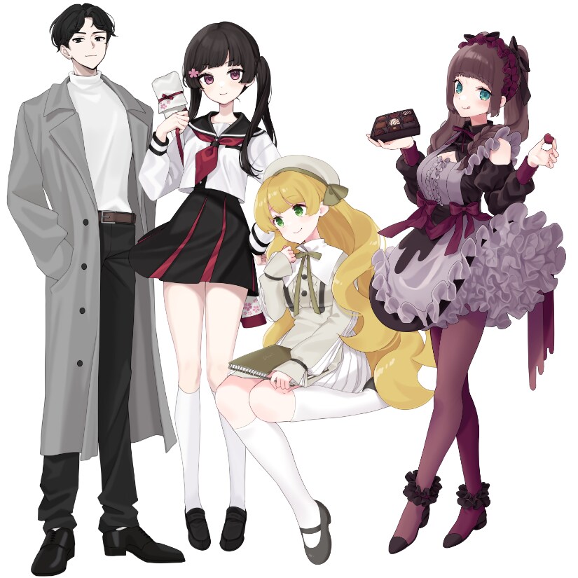 ゲーム、TRPGの立ち絵お描きします かわいい女の子を描くのが得意です イメージ2