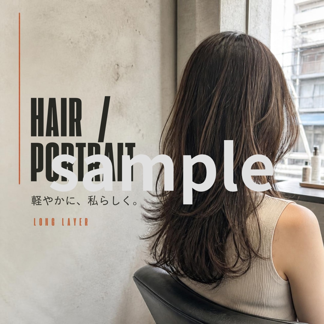 美容師26年監修サロン専用画像セット販売します 【インスタ広告画像・HPブログ投稿】デザインをご提案 イメージ3