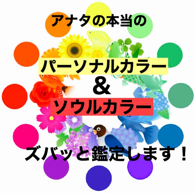 本当のパーソナルカラーとソウルカラーを鑑定します いまの自分に自信を持てない方に☆本当の自分を覚醒！ イメージ1