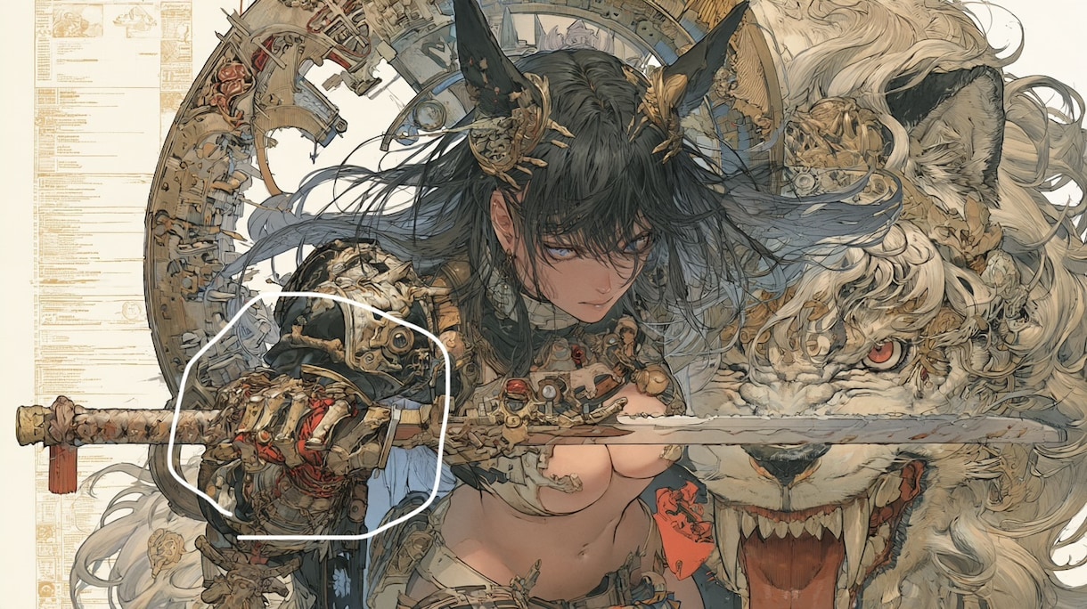 AIイラストの崩れや違和感を自然に修正します 気に入った一枚を、気に入ったまま完成させます イメージ1