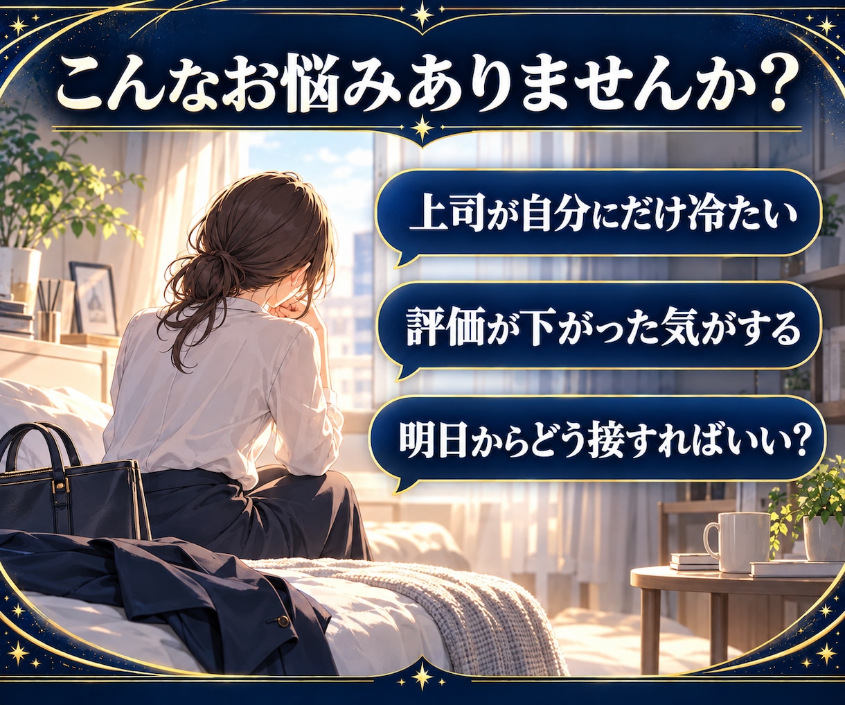 仕事占い｜上司の本音と評価、接し方を占います 【最短30分】上司の本音と評価、明日からの接し方 イメージ3