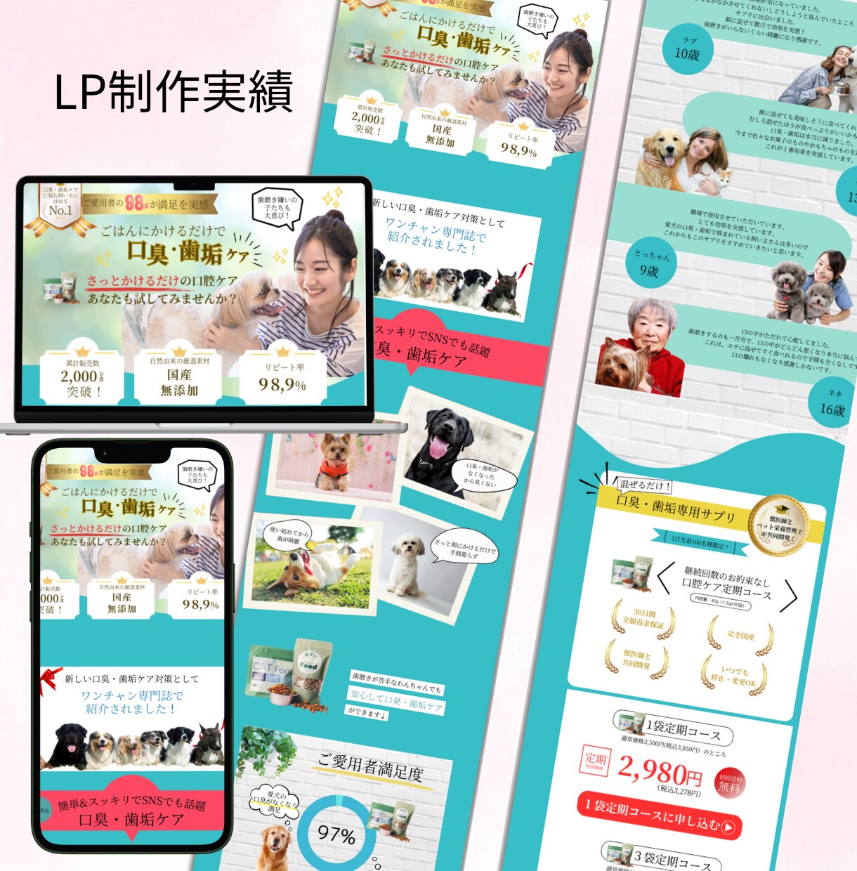 集客力UP！わかりやすく魅力的なLPを制作します あなたの商品がもっと売れる！集客力抜群のLPを作ります イメージ3