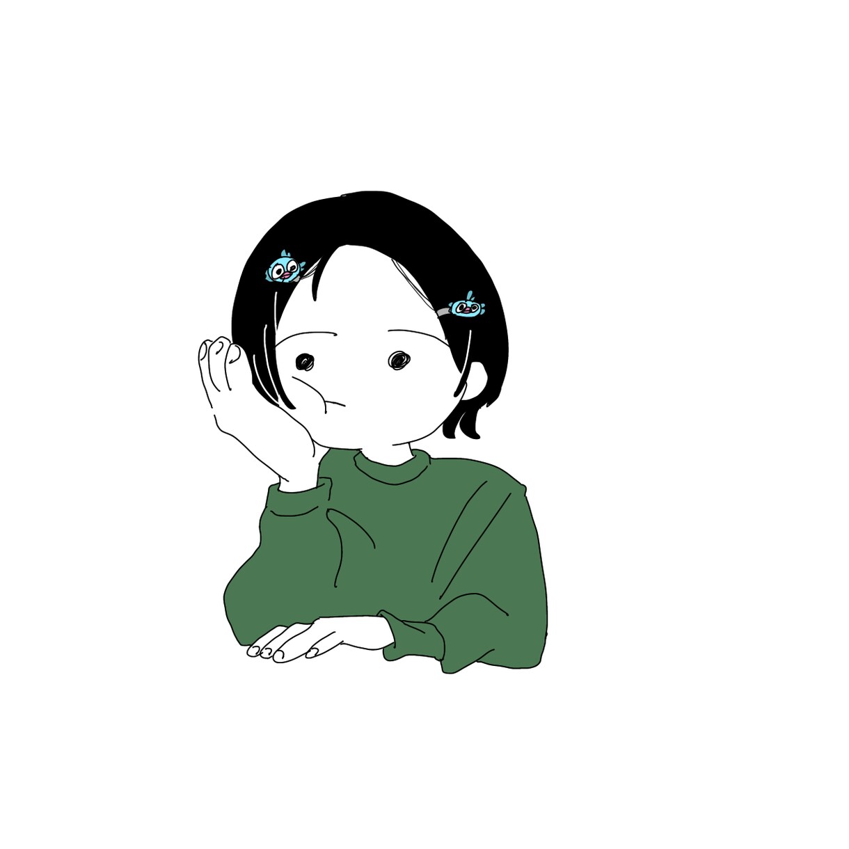 最短３日でシンプルな可愛いイラスト描きます シンプル可愛い女の子を描きます！ イメージ1