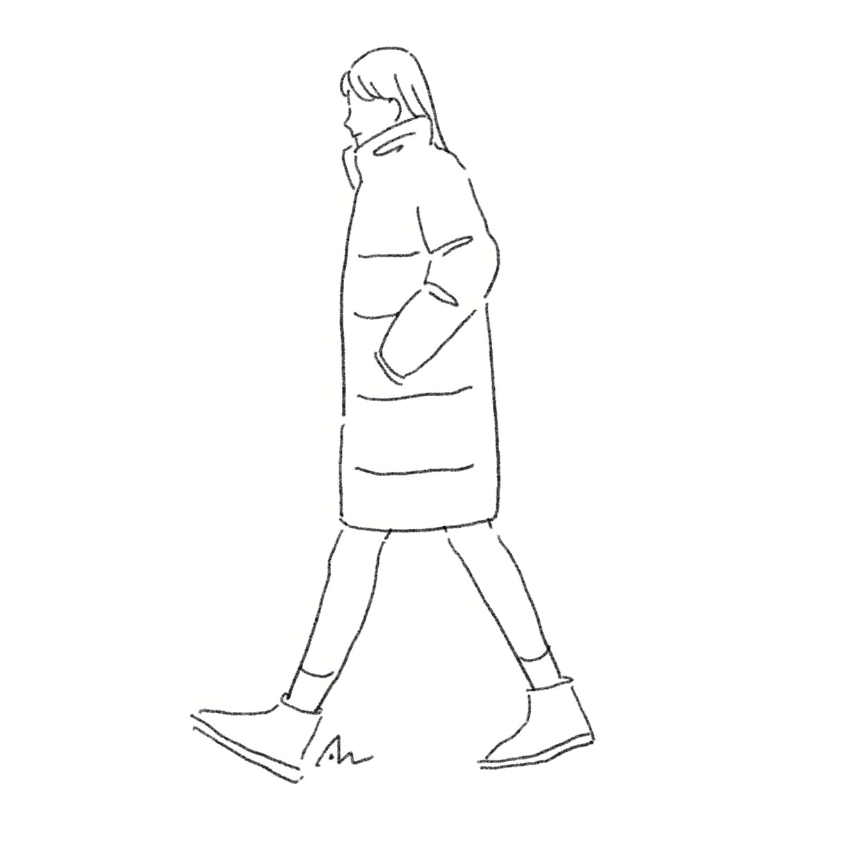 モノクロ顔なしの人物イラスト描きます ライフスタイルやファッションサイトのイラスト、プレゼントにも イメージ4