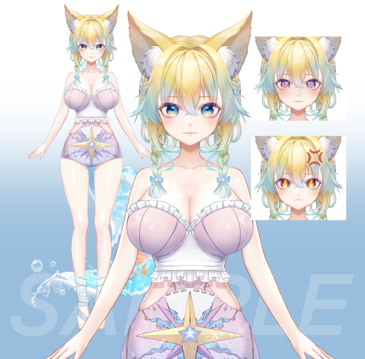全力でVtuberデビューを徹底サポートいたします キャラデザ、Live2D、パーツ分け、修正無制限、著作権譲渡 イメージ7