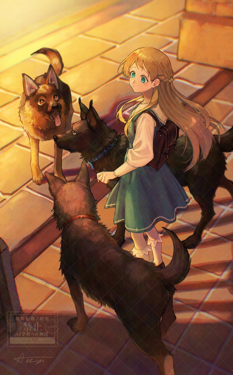 1枚絵◎物語を想像したくなる絵を描きます 画面の中で今まさに時間が進んでるような1枚絵を描きます イメージ9