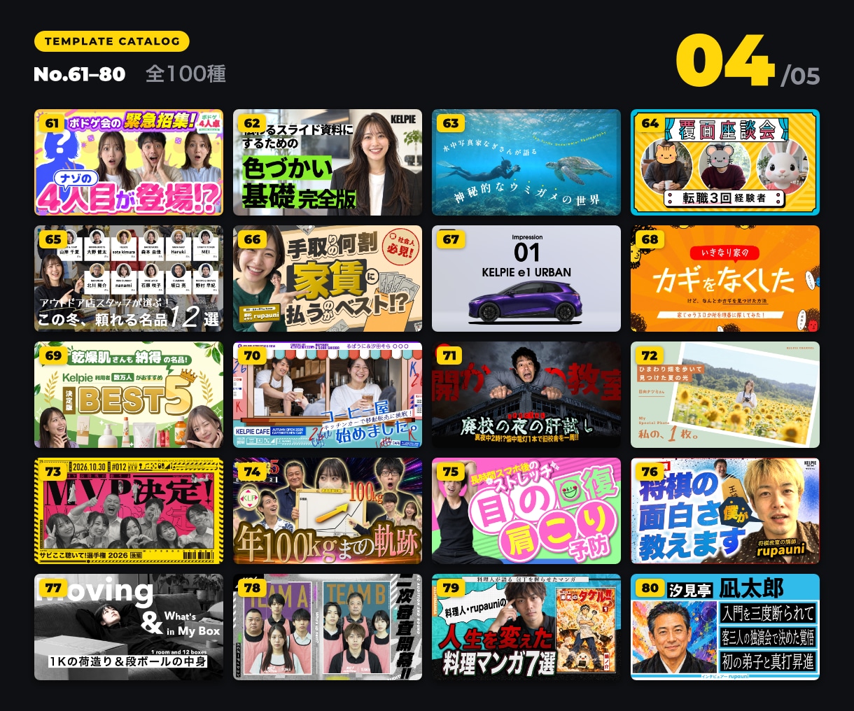 100種の型から選べるYouTubeサムネ作ります 先着10名・実績づくり中！納得いかなければ無料キャンセル イメージ6