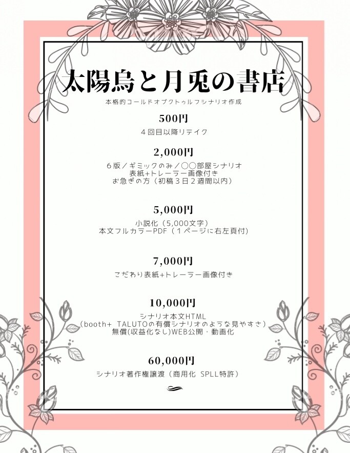 クトゥルフ神話TRPGシナリオうちよそ書きます 理想のクトゥルフ神話シナリオを作ろう！ゲーム構成もお任せ イメージ4