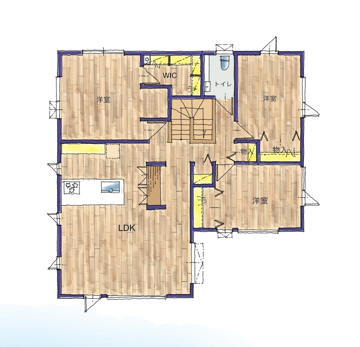 現役1級建築士が間取りを手書きで書きます 温かみのある優しい間取り図を、広告、マイソク、記念にどうぞ イメージ7