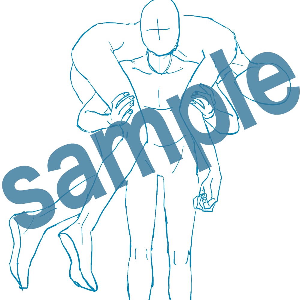 自然なポーズのご提案いたします 人物イラストの違和感を払拭しましょう！ イメージ2