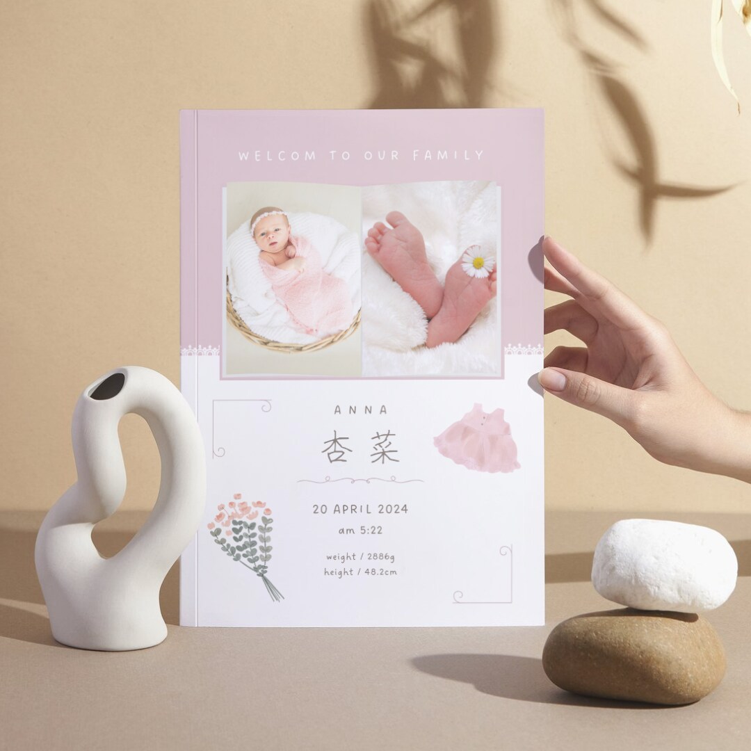 素敵なBaby Poster(命名書)を作成します 出産記念やプレゼントにどうぞ！お部屋の素敵なインテリアに… イメージ3