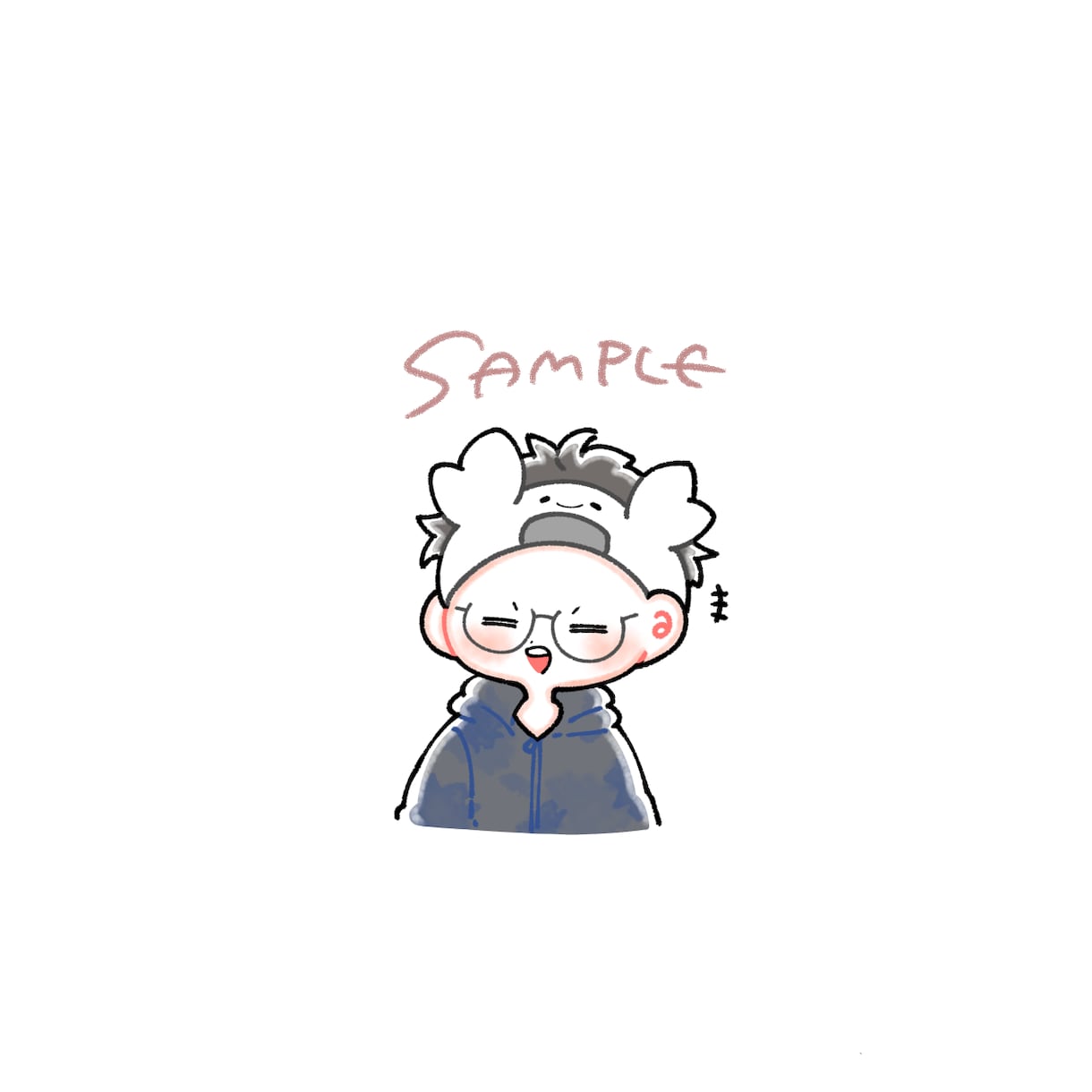 ゆるかわ♡ほっこりするイラストをお描きします SNSやブログ、プレゼントなどに！ イメージ4