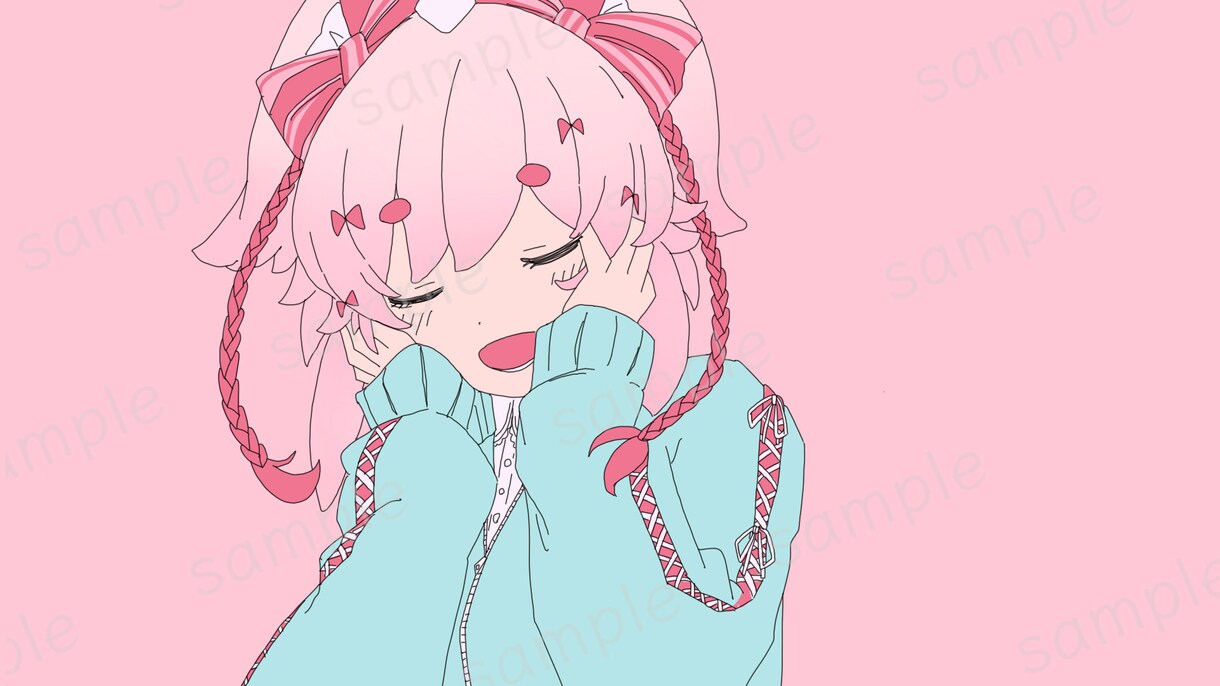 ご希望のイラストお描きします アイコン、動画、配信、歌ってみた、お祝い、キャラデザなど イメージ2
