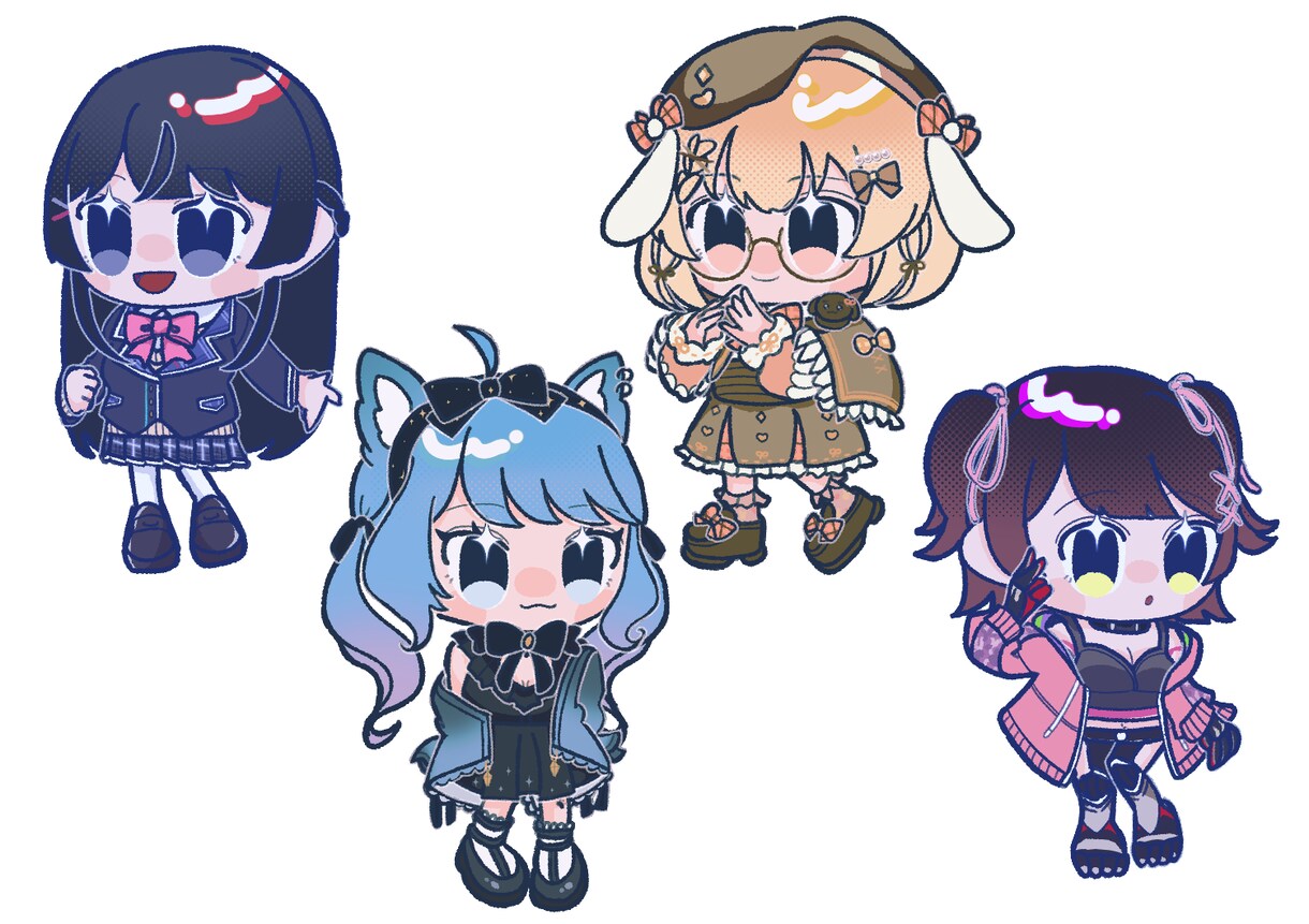 商用利用可◎あなたのかわいいミニキャラ描きます あなたのかわいいミニキャラを可愛く描きます！ イメージ6