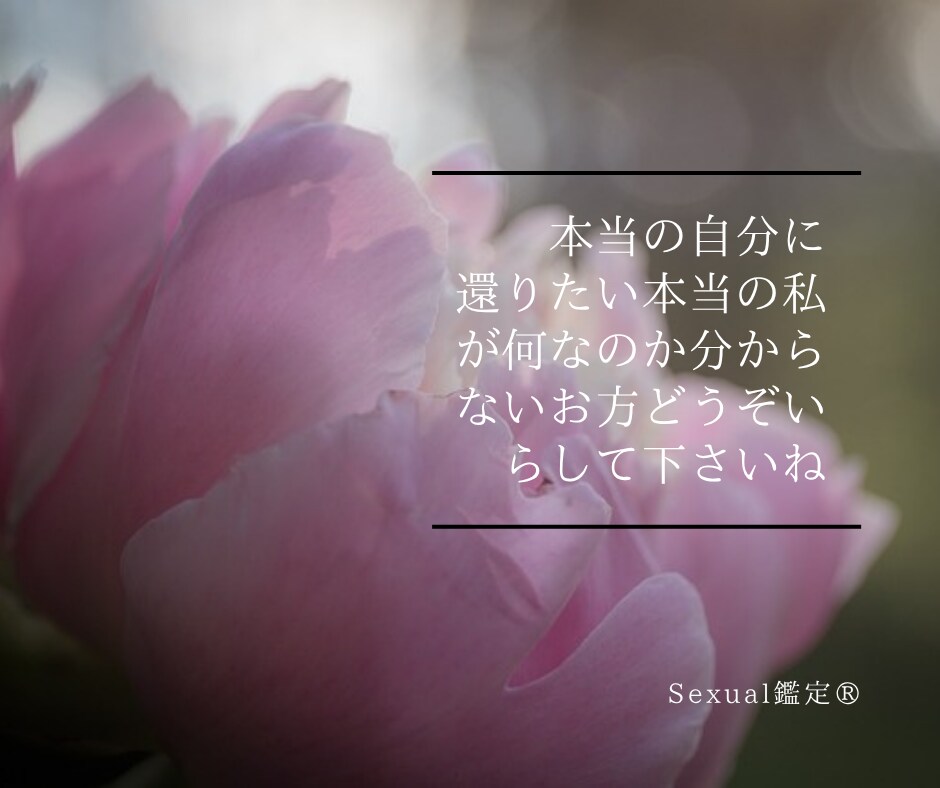 秘められた魅力、恋愛傾向、性の本質を読み解きます Sexual鑑定®︎は愛と性の世界に特化した夜専門の四柱推命 イメージ4