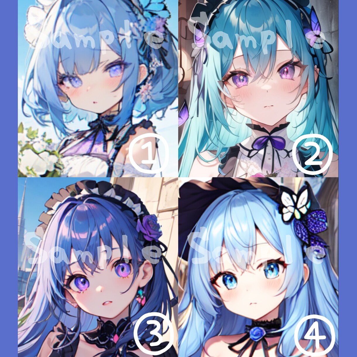萌えかわいいイラストアイコン☆お任せ制作します あなただけの可愛いハイクオリティーな美少女イラストを制作 イメージ3