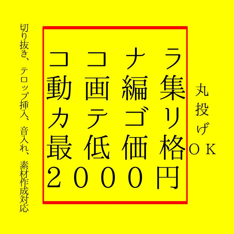 丸投げOK‼︎格安で動画編集致します 丸投げOK！格安で動画の編集を行います イメージ1
