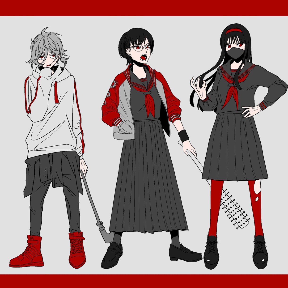 3000円で表情差分付き！立ち絵描きます 楽しくてインパクトのあるキャラクターを！ イメージ7
