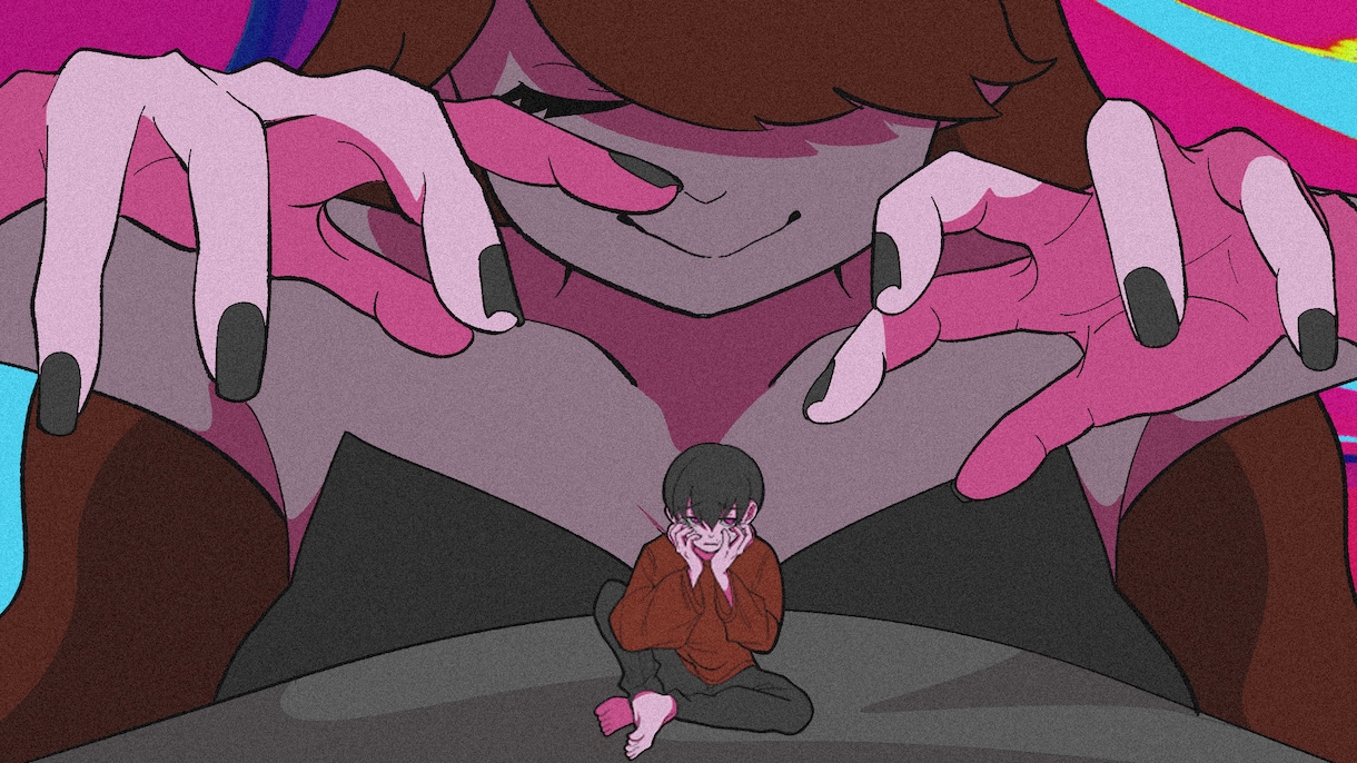 MVイラストやアイコンなどオリジナルの絵を描きます 可愛い系、カッコイイ系、不気味系など色々な絵柄で描きます。 イメージ8
