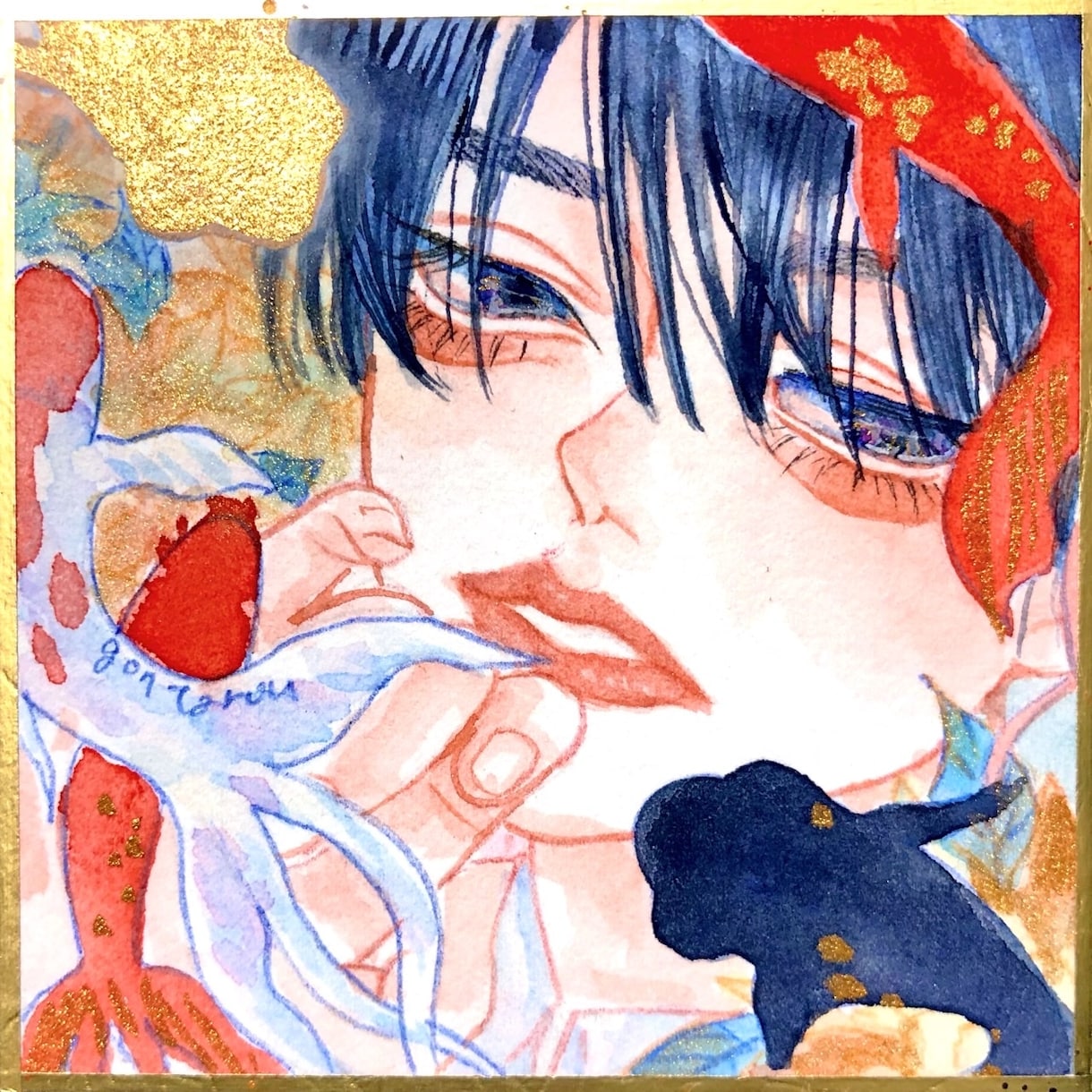 アナログでイラストアイコン作ります 水彩で描く、オリジナルアイコン作りませんか？ イメージ4