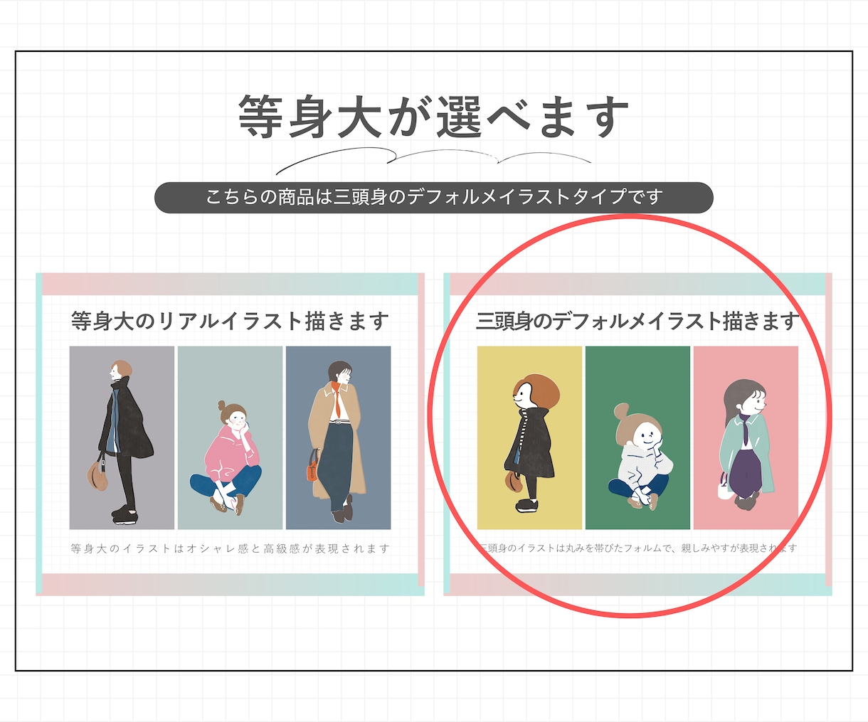可愛く親しみやすい三頭身イラスト描きます 親しみやすさを形にしたデフォルメイラスト イメージ2