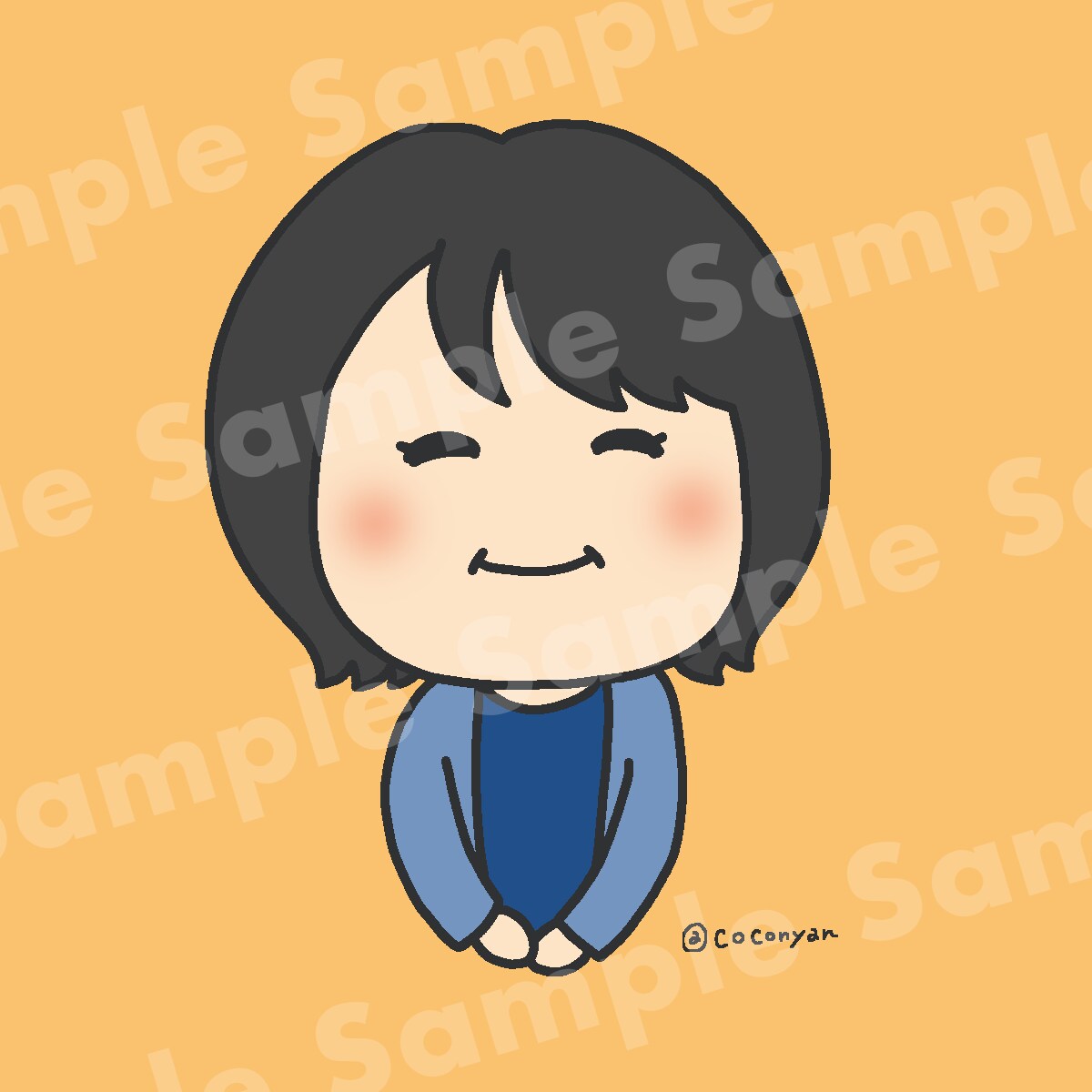 ゆるかわ似顔絵♪SNSアイコンお描きします オンリーワンなアイコン作りませんか？ イメージ3