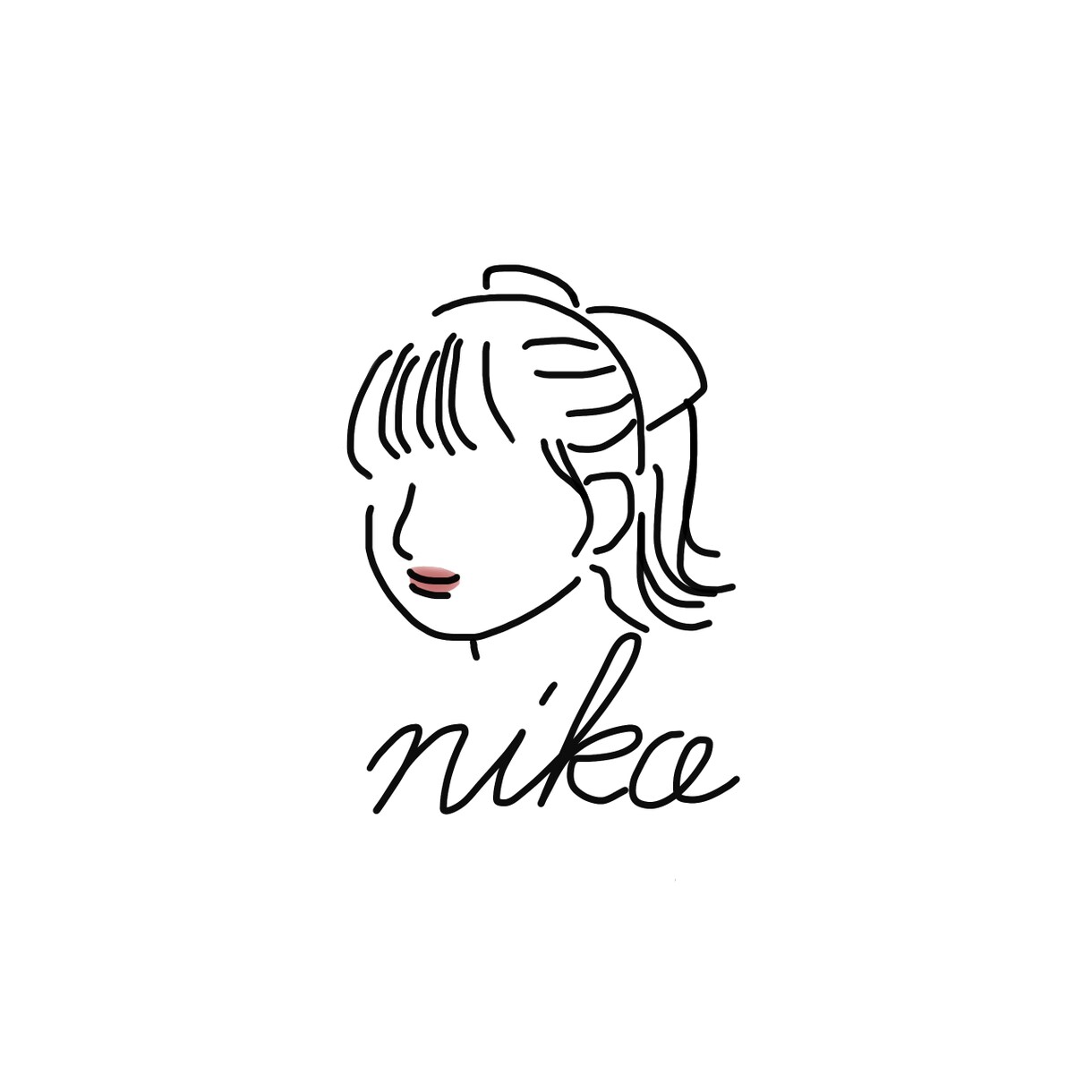 インスタ等で使えるおしゃれシンプル線画を描きます 韓国風おしゃれ線画♡カラー2色orカラー1色+小物1点無料♪ イメージ6