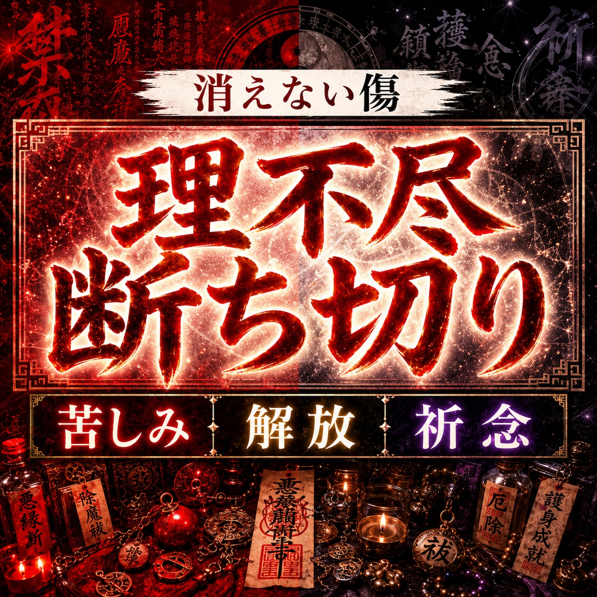 禁断速攻霊視＊断ち切り祈念＊痛みを光へ導きます あなたは十分傷つきました。呪詛返しなしで魂速攻開運します。 イメージ1
