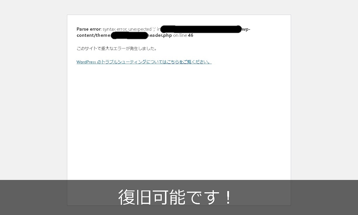 WordPressの不具合・エラーを修正いたします WordPress歴12年のスキルを駆使して最短即日で解決！ イメージ4