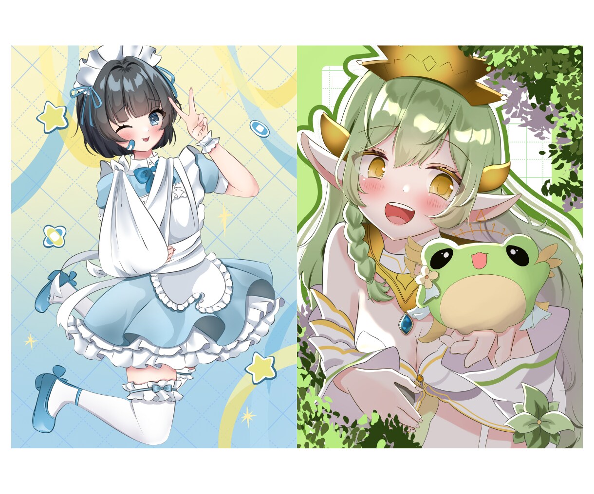 立ち絵・一枚絵・グッズなどを描きます 商用利用OK！可愛いイラストを安く早く描きます！ イメージ4