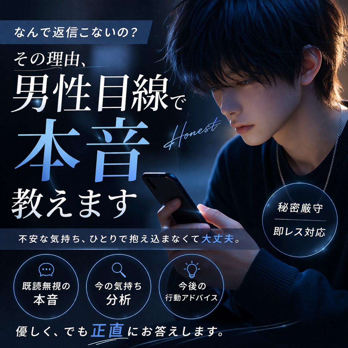 既読無視の理由、男性目線で本音教えます 既読無視の本音、男性目線で解説 イメージ1