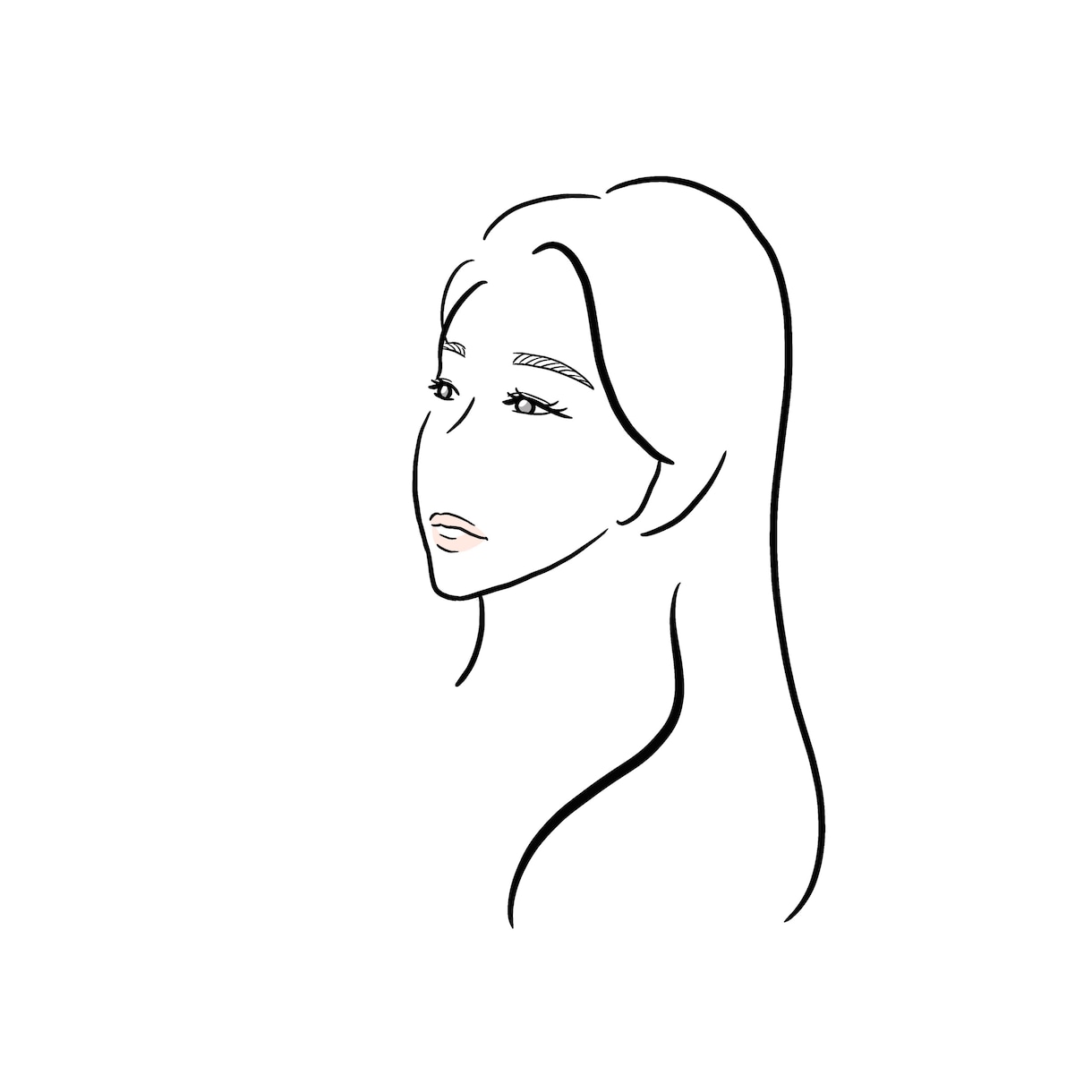 シンプルでお洒落な似顔絵イラスト描きます SNSアイコンにおすすめです♩ イメージ5