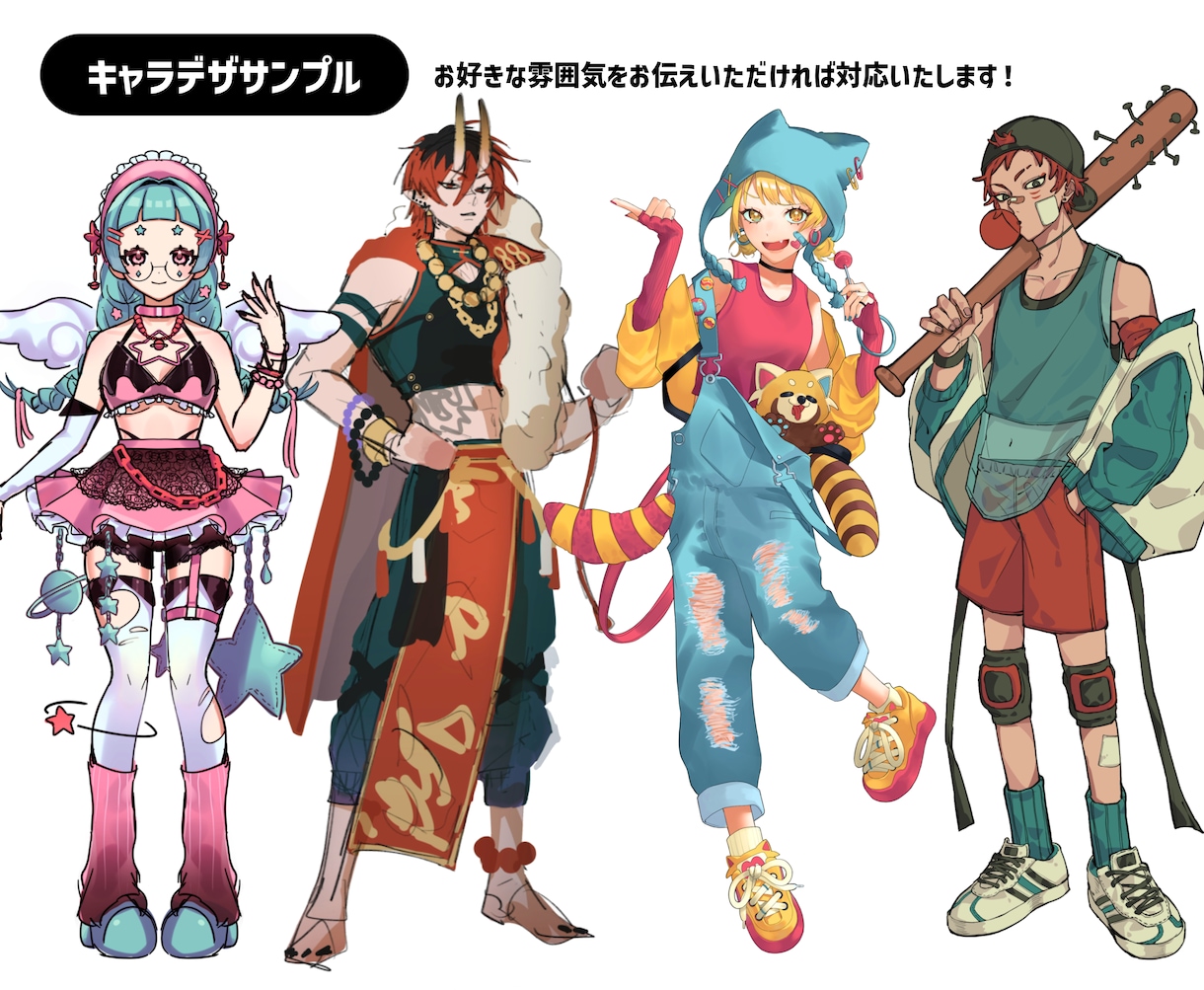 コスパ最強！Vtuberさまのモデル制作いたします 【キャラデザ-モデリング 全工程30,000円〜】 イメージ2