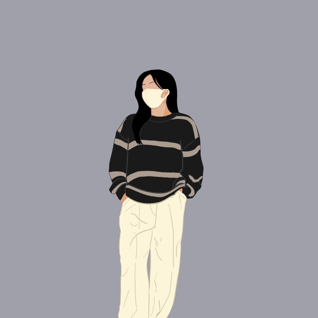 フラットタイプの人物イラストを作成します オシャレ/匿名なイラストでおなただけのイラスト✨ イメージ6