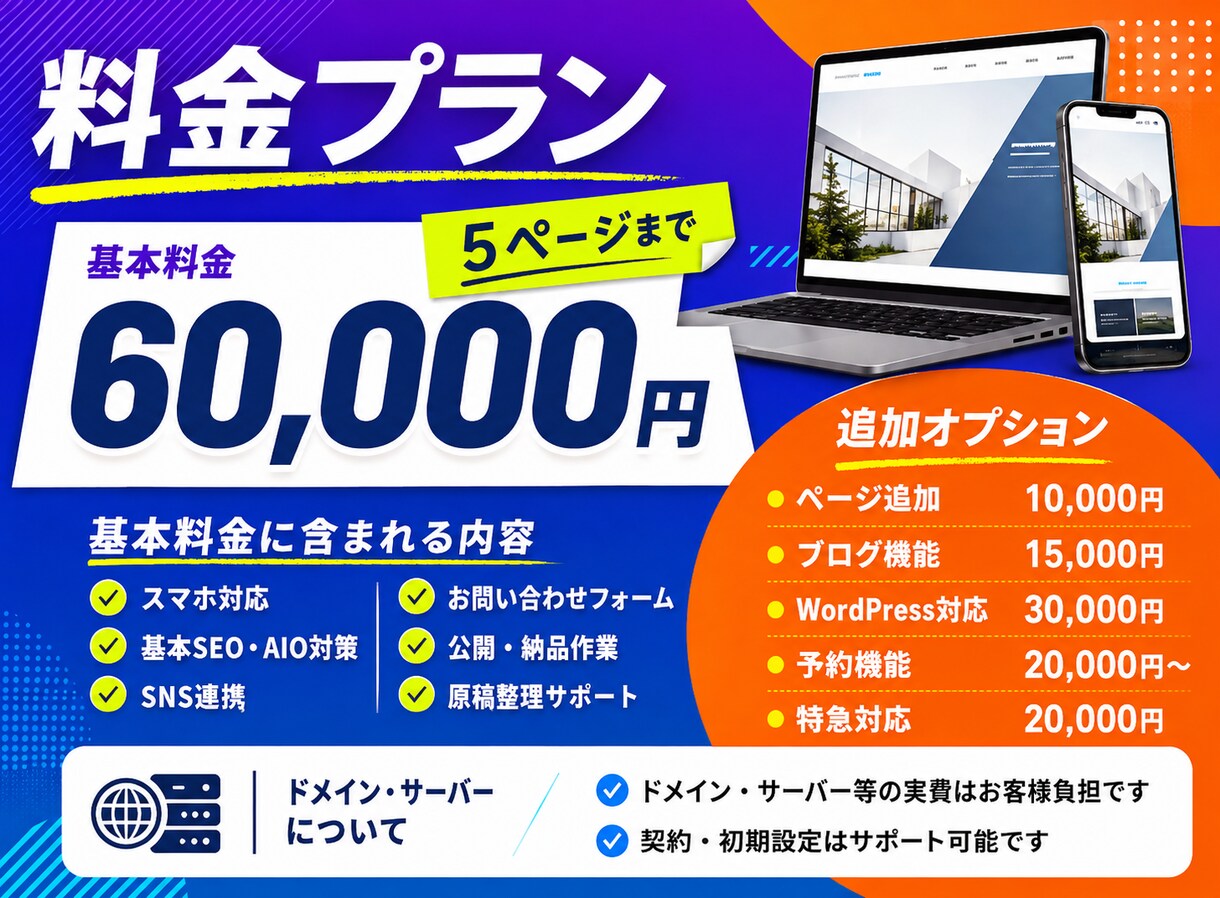 AI活用で高品質なホームページを低価格で制作します 丸投げOK！SEO・スマホ対応の集客できるHPを制作 イメージ2