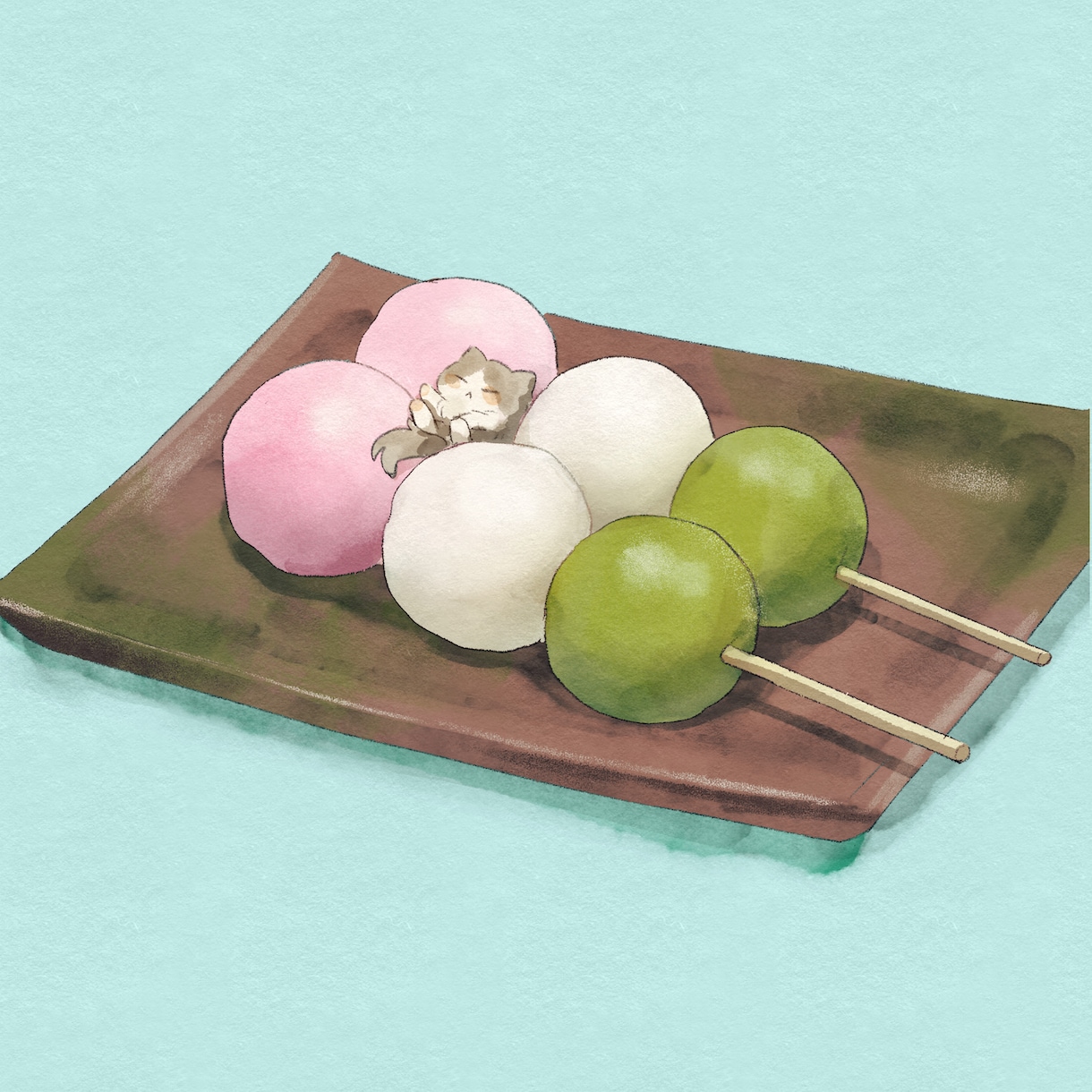柔らかい水彩画風の食べ物イラスト描きます アイコンやメニュー表に使える食べ物イラストが欲しい方に イメージ7