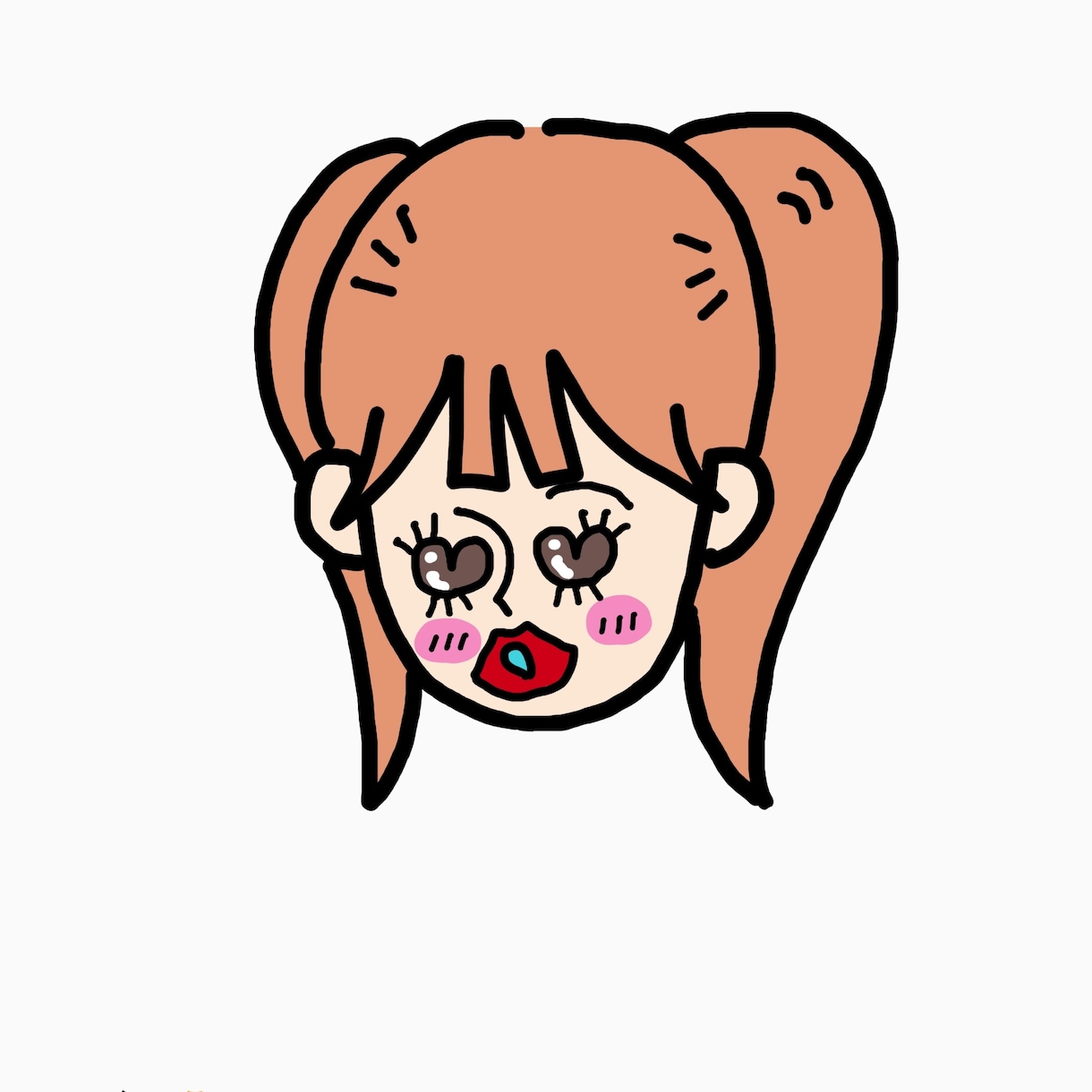 ポップなブサカワイラストお描きします アイコンイラスト、カップルイラスト、愛犬イラスト イメージ1