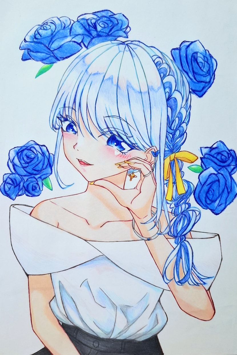 商用利用可！色鉛筆で可愛いアイコン描きます 土日メイン稼働｜色鉛筆のグラデーションが映える可愛いイラスト イメージ1