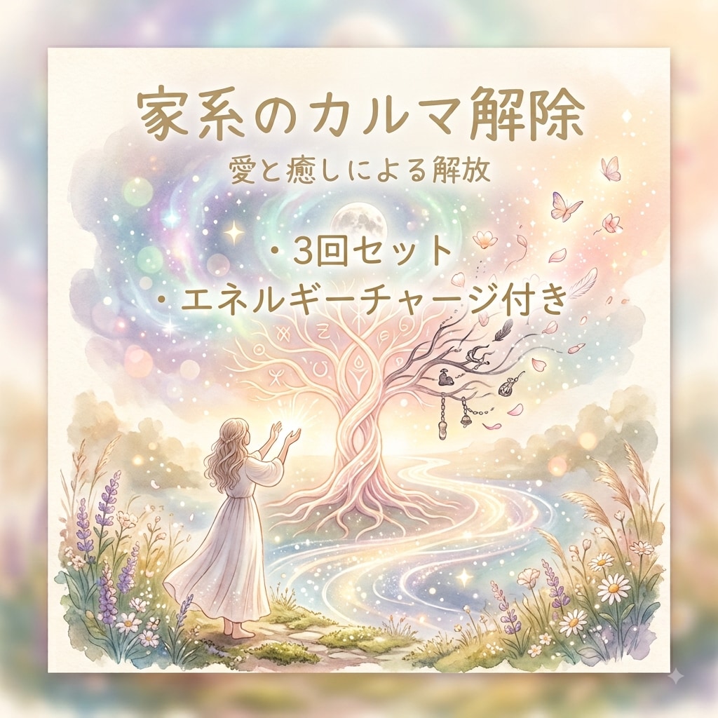 家系のカルマ解除3回⭐️エネルギーチャージ付きます ⭐️一度解放されたカルマは戻らないように出来ています⭐️ イメージ1