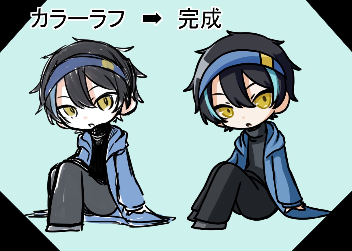 かわいいミニキャラ描きます アイコンや個人利用のグッズに利用できます！ イメージ2