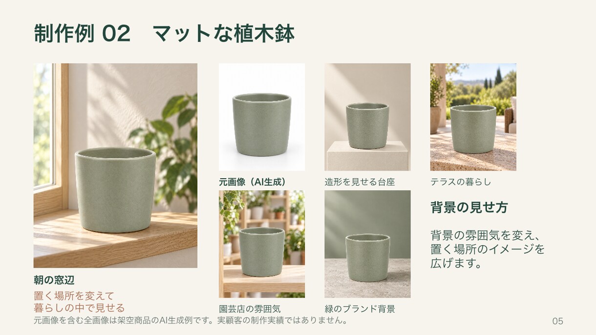 AIで生活雑貨の商品写真の背景を作ります 1商品5枚｜EC・SNS用の場面写真を制作 イメージ3