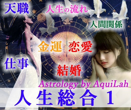 西洋占星術＜人生総合1＞人生全体を詳細に解説します 恋愛・結婚・仕事・天職・金運・人間関係・人生の流れを全て解説 イメージ1