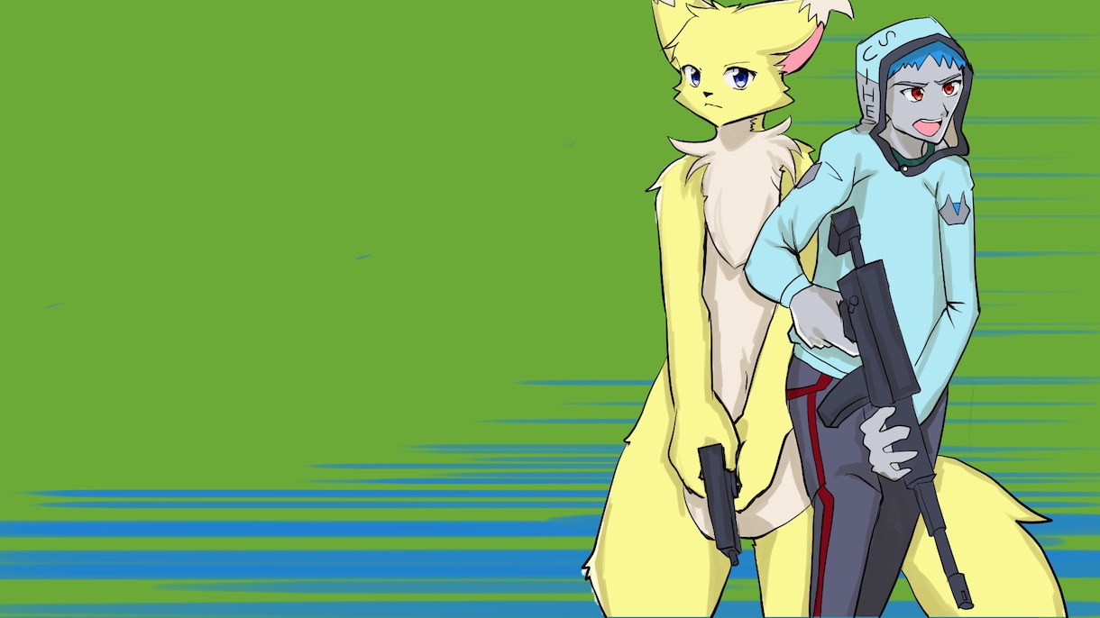 デジタルケモノイラスト描きます 少年漫画風のイラストが得意です。 イメージ5