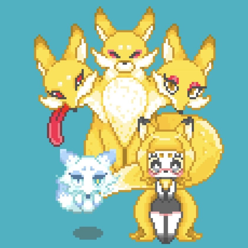 あなたのキャラクターをピクセルアートにします オリジナルキャラクターのピクセルアートを作成します！ イメージ1
