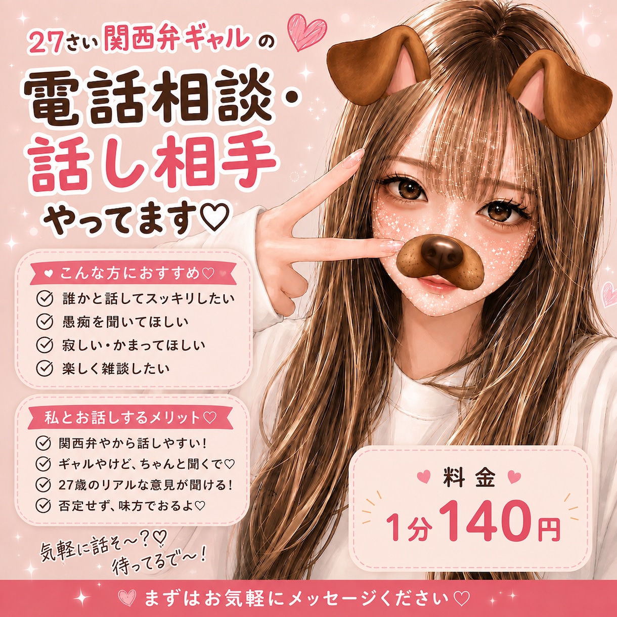 たのしくしゃべります お酒飲んでないのに飲んだようなテンションでお話しします！ イメージ1