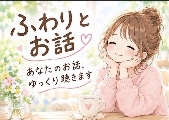 あなたのお話、ふわりと聴きます 心のモヤモヤ、ふわりと言葉にしてみませんか？ イメージ1