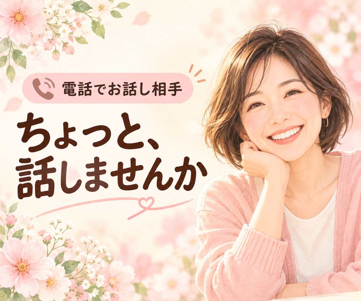 愚痴も雑談も、気を張らずに話せる相手になります うまく説明しなくて大丈夫。あなたの話を聞かせてください イメージ1