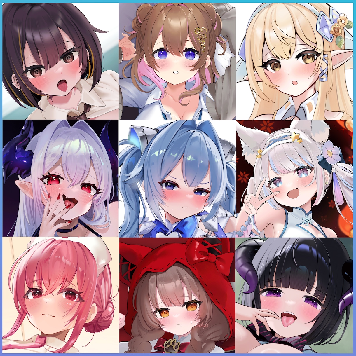 最短7日納品　立ち絵・パーツ分け制作いたします Vtuberさまの配信、ゲームやTRPGの立ち絵などに！ イメージ9