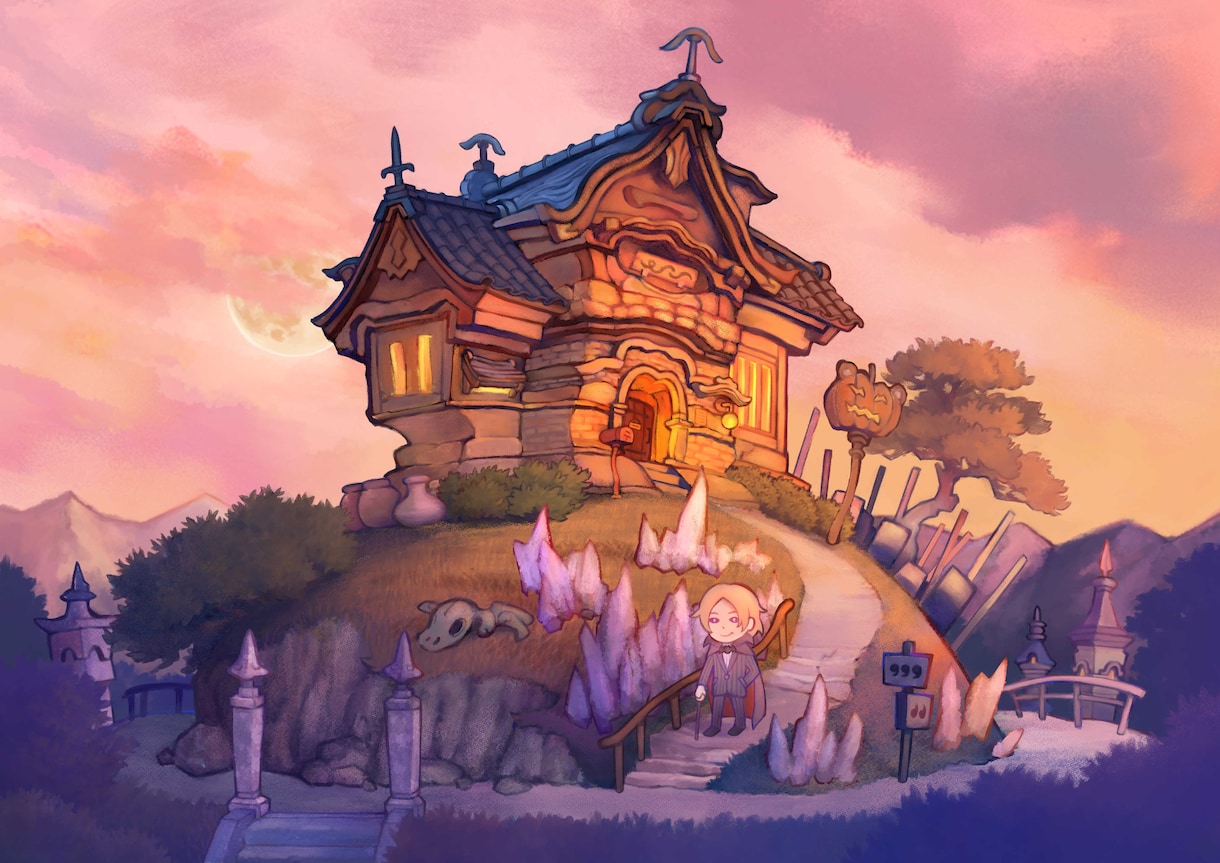 人物・背景のイラストを描きます 【基本】全身絵＋背景ありのイラストを制作します イメージ5