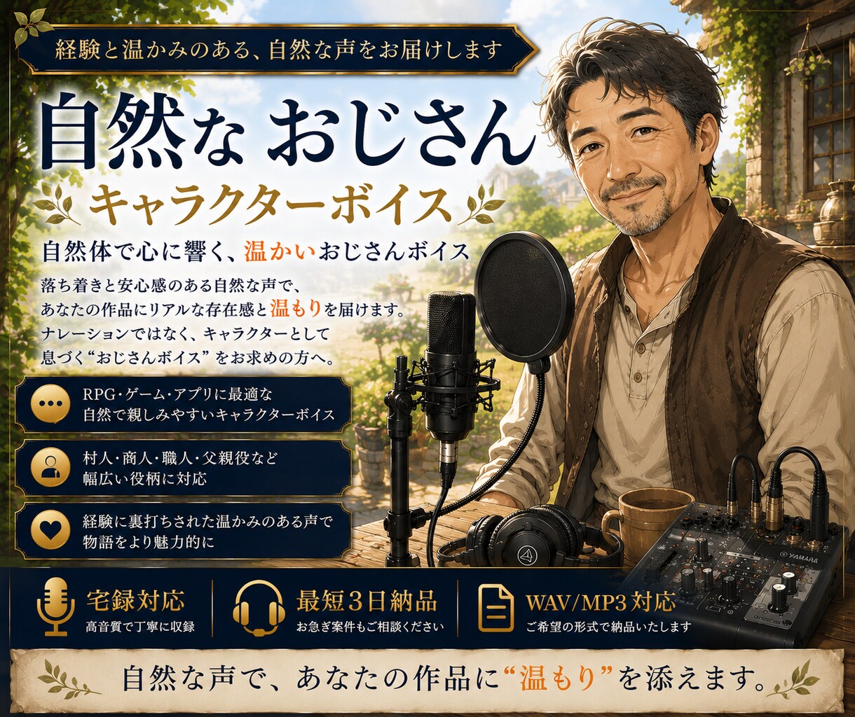 ゲーム・企業PRの音声を収録します ゲーム・企業PR・雑学まで対応 イメージ4